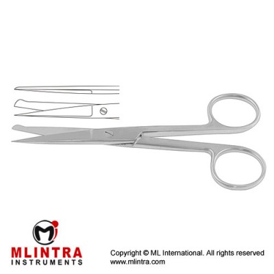 Incision Scissor Straight Stainless Steel, 13 cm - 5"
